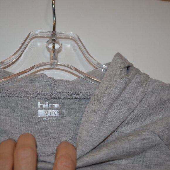 Hind Hoodie Grey Silver Sign on Left Sleeve Courageous Made Egypt M (10-12) - Picture 4 of 6